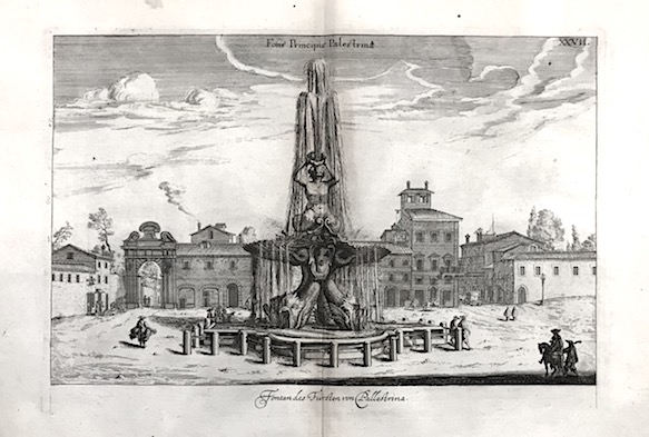 Franck Hans Fons Principis Palestrinae. Fontan des Fürsten von Pallestrina 1685 Norimberga